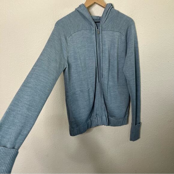 Lululemon Rise & Move Hoodie Heathered Cloud Blue Womens Size 8 - Picture 3 of 6